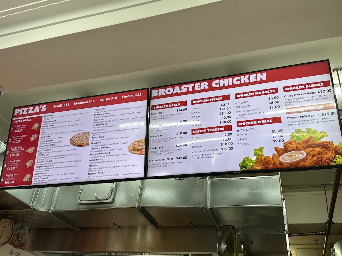 Menu La Casa Pizza & Broaster Chicken-1