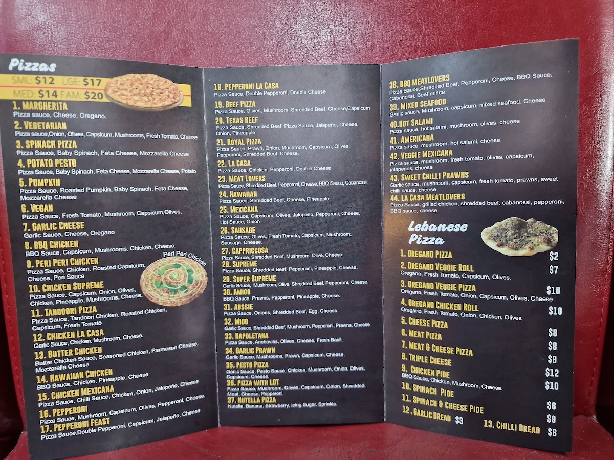 Menu La Casa Pizza & Broaster Chicken-3